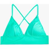 Koton Bikini Üstü Bralet Çapraz Askılı Kaplı - 36 - Yeşil