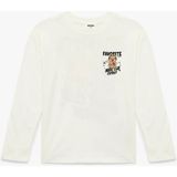 Koton Bisiklet Yaka Baskılı Ekru Kız Çocuk Sweatshirt 6SKG10364AK - 9 - 10 Yaş