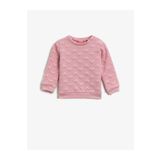 Koton Bisiklet Yaka Kalp Desenli Uzun Kollu Sweatshirt 1YMG17960OK
