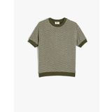 Koton Bisiklet Yaka Kısa Kollu Oversize Sweatshirt