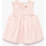 Koton Bisiklet Yaka Kolsuz Brodeli Fiyonklu Bluz - Pembe - 3 - 4 Yaş