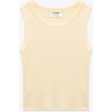 Koton Bisiklet Yaka Kolsuz Pamuklu Kaşkorse Basic Atlet - Sarı - 6 - 7 Yaş