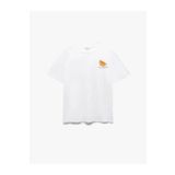 Koton Bisiklet Yaka Pamuklu Arkası Baskılı Beyaz Kadın T-shirt 5sak50125ek