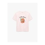 Koton Bisiklet Yaka Pamuklu Baskılı Kadın T-Shirt 6SAK50034EK