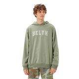 Koton Bisiklet Yaka Uzun Kollu Slogan Baskılı Sweatshirt, Erkek, Yeşil, S