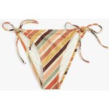 Koton Biyeli Yanları Ipli Desenli Bikini Altı - Pembe - 40
