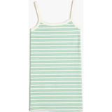 Koton Bodycon Elbise Slim Ince Askılı Ribanalı - 5 - 6 Yaş - Yeşil