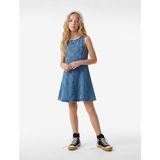 Koton Bol Kesim A Kesim Kolsuz Bisiklet Yaka Denim Elbise - Lacivert - 9 - 10 Yaş