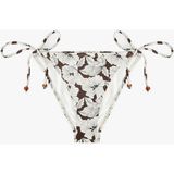 Koton Boncuk Detaylı Ipli Çiçekli Bikini Altı - Kahve - 42