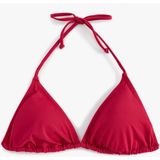 Koton Boyundan Bağlamalı Ipli Üçgen Bikini Üstü - Pembe - 34