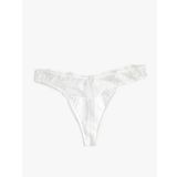 KOTON Bridal String Külot Saten Çiçekli Dantelli