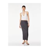 Koton Bürümcük Kumaş Dokulu Slim Fit Midi Kalem Etek