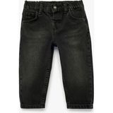 Koton Cep Detaylı Pamuklu Antrasit Erkek Bebek Jean Pantolon 7WMB40001TD - 9 - 12 Ay