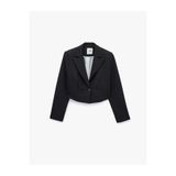Koton Cepli Düğmeli Uzun Kollu Crop Blazer Ceket