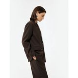 Koton Cepli Kruvaze Oversize Kahverengi Kadın Blazer Ceket 6WAK50018PW - 42