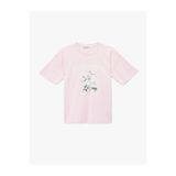 Koton Çiçek Baskılı Oversize Pembe Kadın T-Shirt 6SAL10106IK