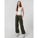 Koton Crop Atlet Basic İnce Askılı Biye Detaylı - Ekru