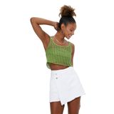 Koton Crop Atlet File Ajurlu U Yaka Askılı Astarlı