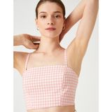 Koton Crop Atlet Ince Askılı - 42 - Pembe