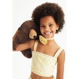Koton Crop Bluz Fistolu Askılı - Sarı - 9 - 10 Yaş