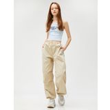 Koton Crop Fitilli Atlet Ince Askılı Nakışlı Pamuklu