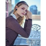 Koton Crop Hırka Örgü U Yaka Düğmeli Cep Detaylı - Pembe - XS