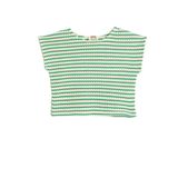 Koton Crop Triko Bluz Kısa Kollu Bisiklet Yaka
