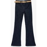 Koton Dar Kesim Ispanyol Paça Jean Pantolon - Flare Jeans - Lacivert - Slim Fit - 25 / 32