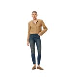 Koton Dar Paça Yüksek Bel Yırtık Kot Pantolon - Carmen Skinny Jeans