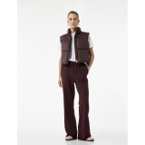 Koton Dik Yaka Kolsuz Fermuarlı Su İtici Crop Şişme Yelek Bordo 6wak20089ew Bordo