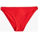 Koton Dokulu Bikini Altı Normal Bel - 34 - Kırmızı