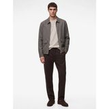 Koton Duble Paça Cepli Straight Fit Beli Bağcıklı Pantolon - Kahve - 40