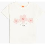 Koton Ekru Kız Bebek T-Shirt 4SMG10023AK - 12 - 18 Ay