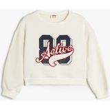 Koton Ekru Kız Çocuk Sweatshirt 5SKG10329AK - 5 - 6 Yaş