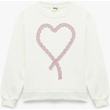 Koton Ekru Kız Çocuk Sweatshirt 6WKG10192AK - 4 - 5 Yaş