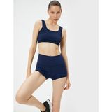 Koton Ekstra Mini Spor Tayt Standart Bel Slim Fit - Lacivert