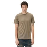 Koton Erkek Basic Tişört Kısa Kollu Bisiklet Yaka Slim Fit Haki (876) L