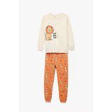 Koton Erkek Bebek Aslan Baskılı 2'Li Pamuklu Pijama Takımı