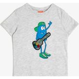 Koton Erkek Bebek Baskılı T-Shirt - 9 - 12 Ay - Gri