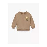Koton Erkek Bebek Bisiklet Yaka Uzun Kollu Şardonlu Aslan Baskılı Sweatshirt