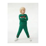 Koton Erkek Bebek Geyik Nakışlı Uzun Kollu Bisiklet Yaka Şardonlu Yılbaşı Sweatshirt