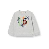 Koton Erkek Bebek Hayvanlar Baskılı Sweatshirt Gri