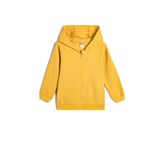 KOTON Erkek Bebek Kapüşonlu Uzun Kollu Fermuar Detaylı Sweatshirt, Hardal (195), 12/18 Ay