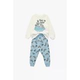 Koton Erkek Bebek Koala Baskılı Uzun Kollu Bisiklet Yaka Pamuklu 2'Li Pijama Takımı