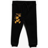 Koton Erkek Bebek Mickey Mouse Baskılı Jogger Eşofman Altı Lisanslı - Siyah - 2 - 3 Yaş