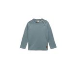 Koton Erkek Bebek Pamuklu Düğmeli Uzun Reglan Kollu Bisiklet Yaka Sweatshirt, Mavi, 3-4 Yaş