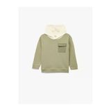 Koton Erkek Bebek Pamuklu Uzun Kollu Bisiklet Yaka Kapşonlu Sweatshirt