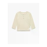 Koton Erkek Bebek Pamuklu Uzun Kollu Düğmeli Tişört