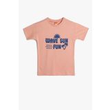 Koton Erkek Bebek Slogan Baskılı Kısa Kollu T-Shirt