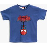 Koton Erkek Bebek Spiderman Kısa Kollu Tişört Pamuklu Lacivert Günlük Stil 18 - 24 Ay